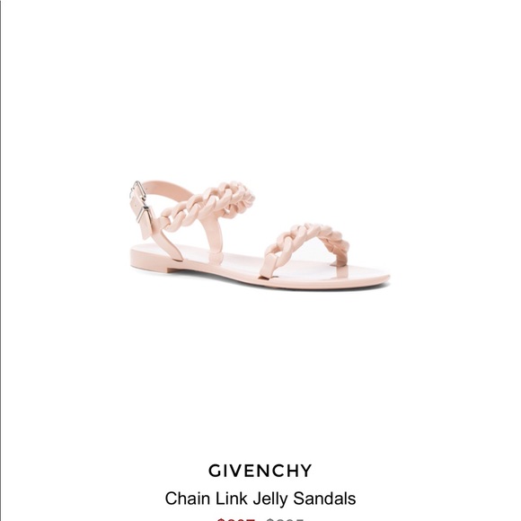 Givenchy Shoes - NWOT Givenchy Pink Chain Link Jelly Sandals